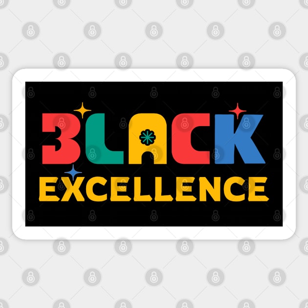 🤎 Black Excellence, Black Pride, Colorful Text Art Design Sticker by Pixoplanet